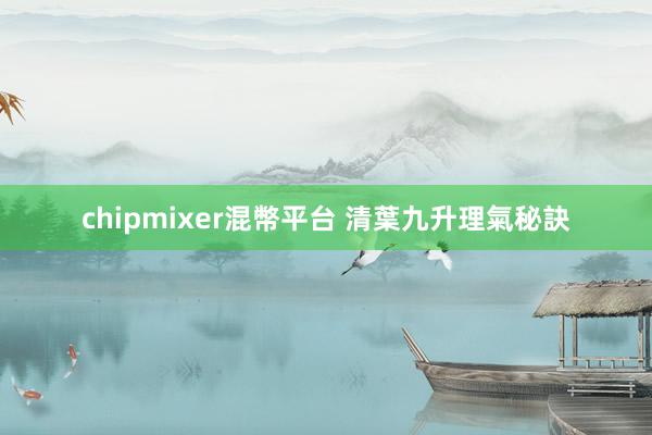 chipmixer混幣平台 清葉九升理氣秘訣